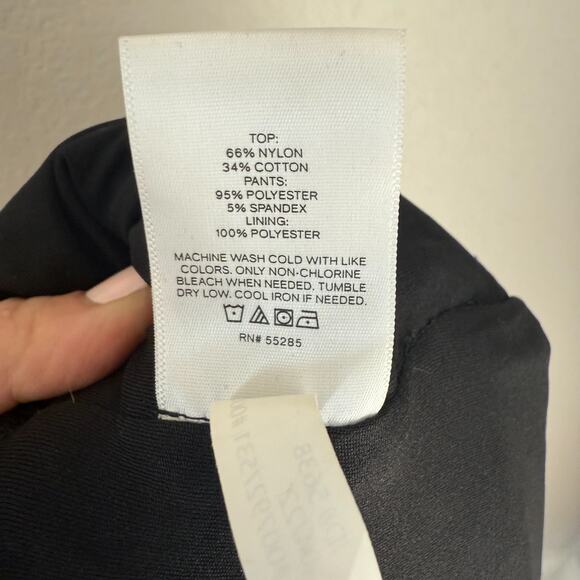 Express Womens Lace Bodice Cami Jumpsuit V-Neck Sleeveless Black Size XL - Picture 7 of 8